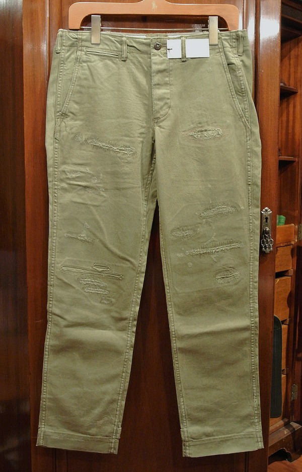 ポロラルフローレン ダメージ+リペア加工 HBT US ARMYタイプ ベイカー