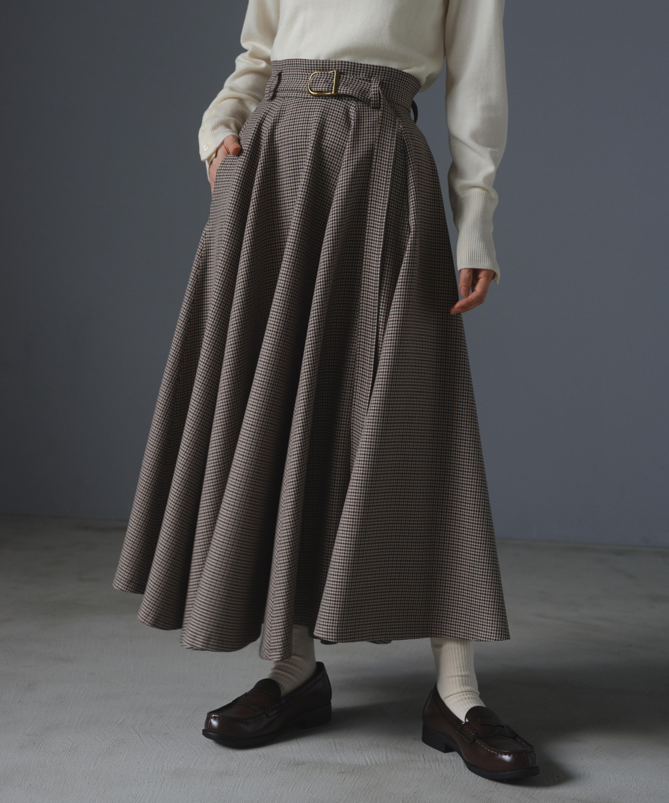 ≪通常販売≫gunclub check super flare skirt（ガンクラブチェック