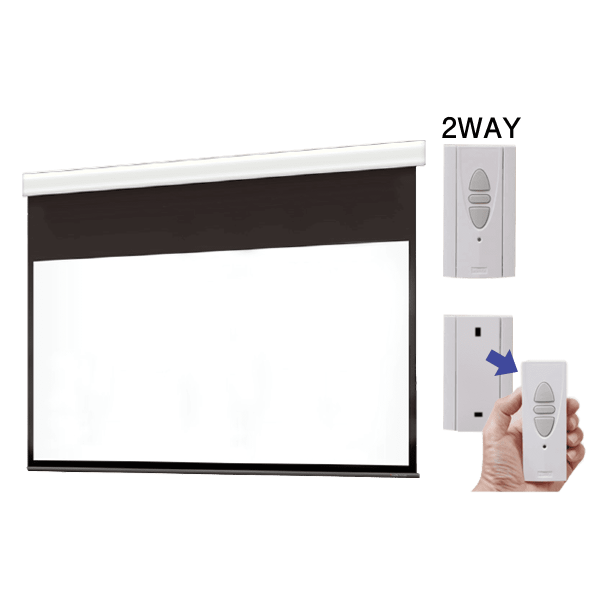 遠距離操作電動スクリーン ケースつき 16:9 150インチ|WCR3322WEM