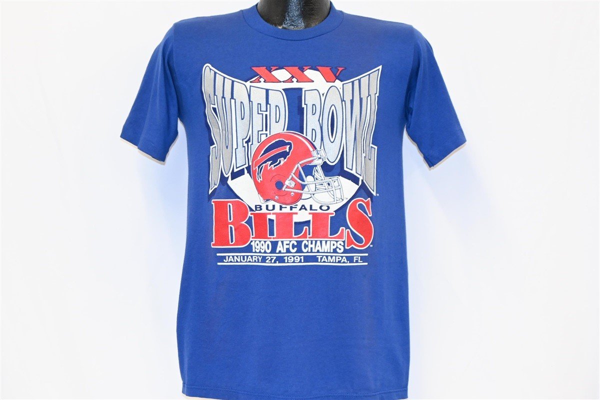 90s Super Bowl XXV Buffalo Bills AFC Champs t-shirt Medium – The