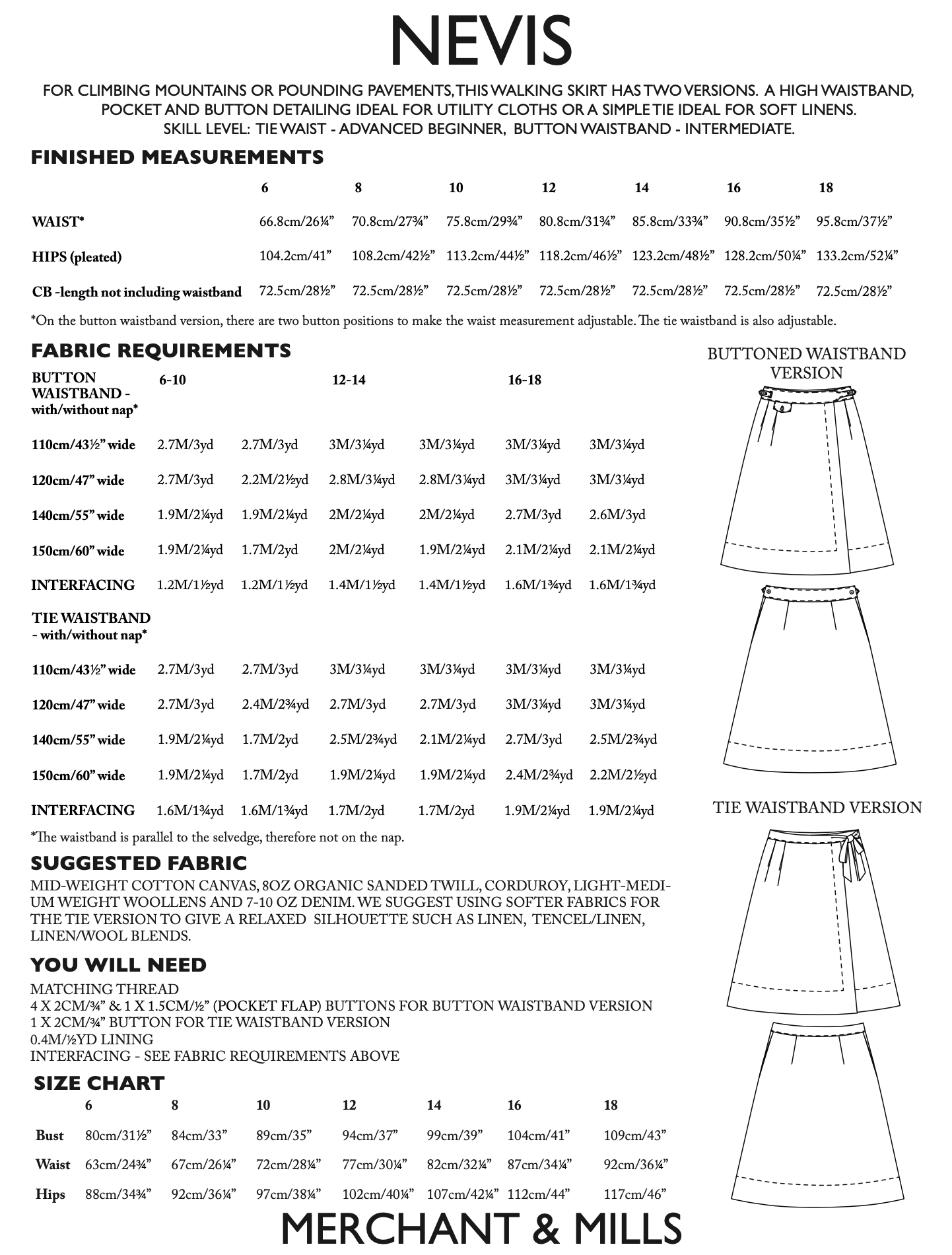 Merchant & Mills Nevis Skirt – The Fold Line