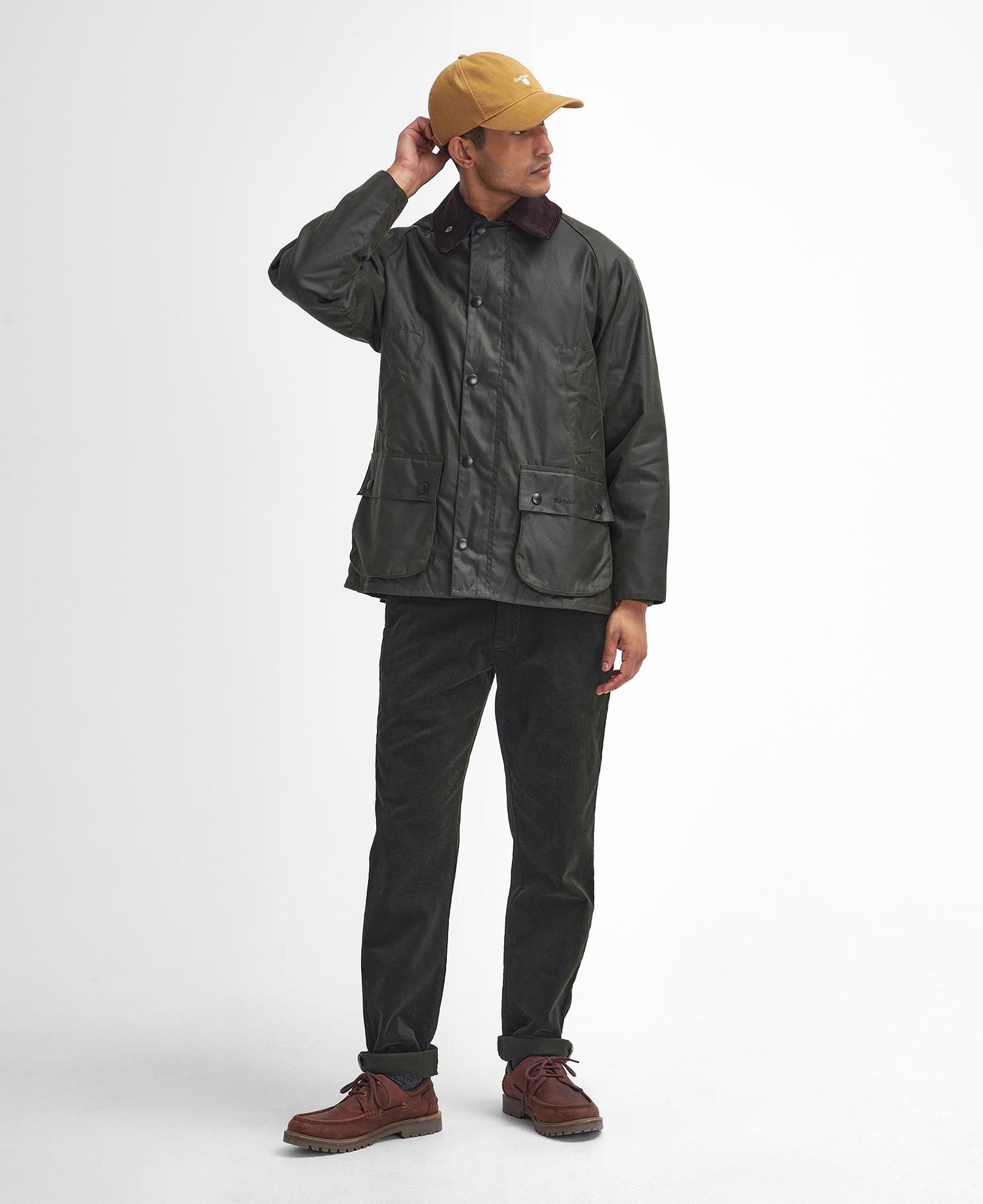 Barbour Bedale Wax Jacket - Olive – The Lucky Knot Men's