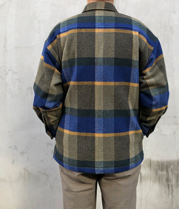DESCENDANT/CLAIRTON PLAID JACKET (BLUE)