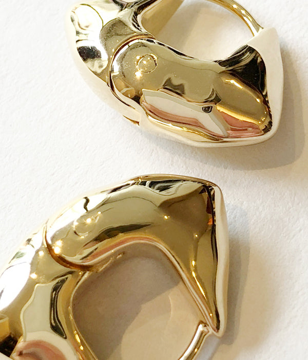 R.ALAGAN/TINY BAUM HOOPS(GOLD)