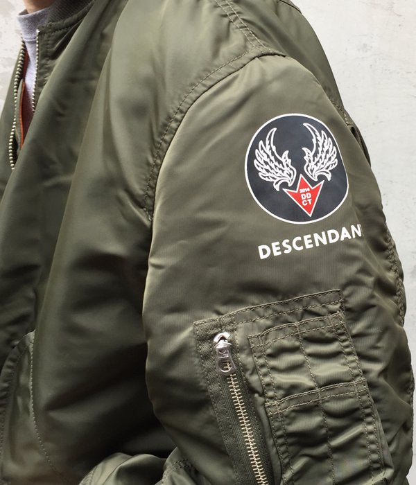 DESCENDANT/D-MA1-M NYLON JACKET (OLIVE DRAB)