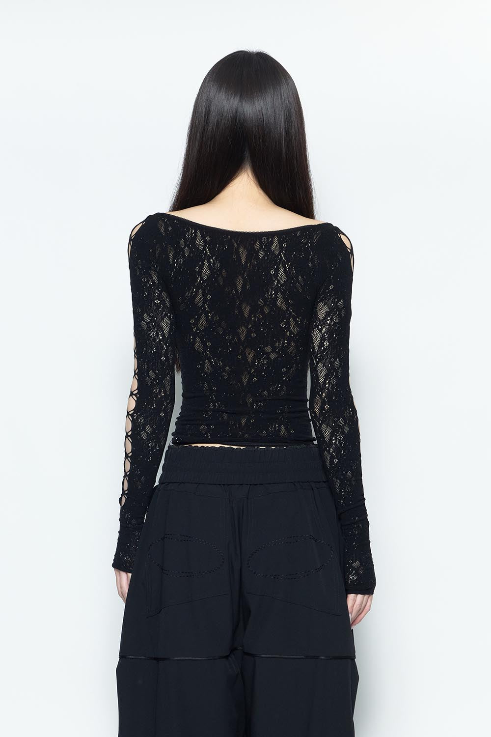 THEREDTHREAD / ザレッドスレッド】S ruched sculpt body lace