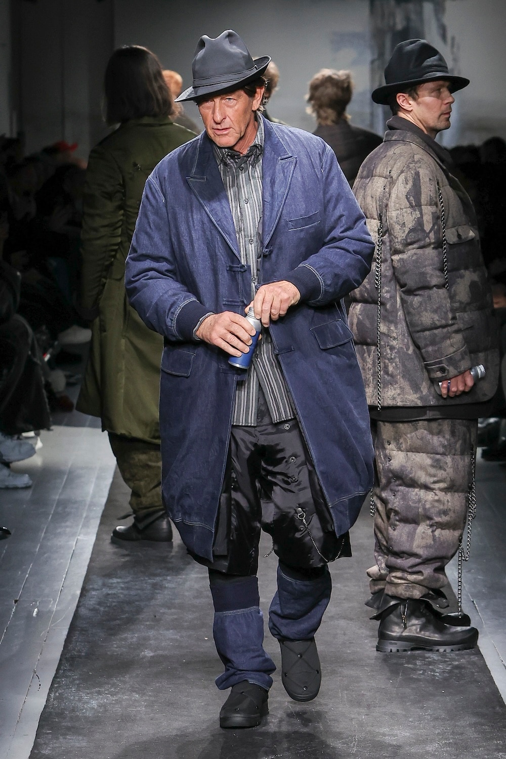 WOOL GABARDINE FEDORA HAT(M Black): Yohji Yamamoto POUR HOMME｜THE