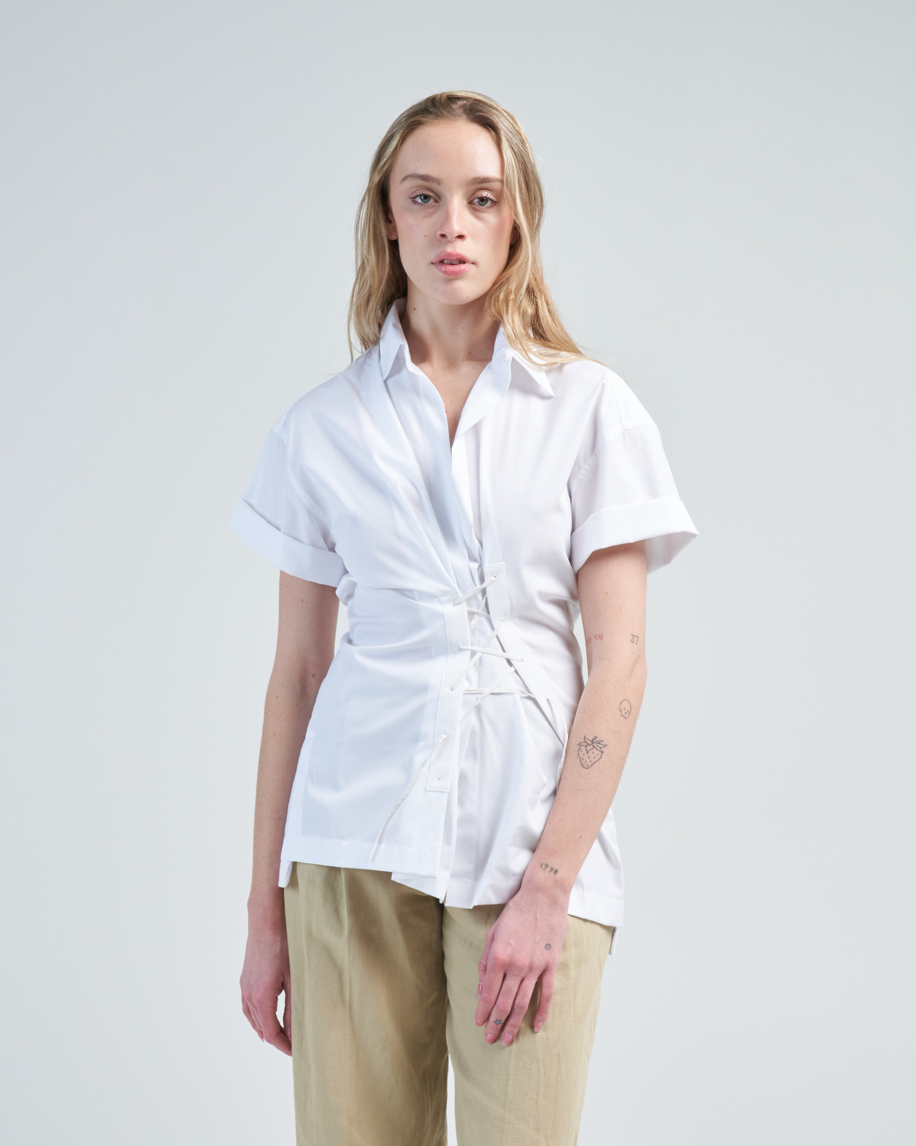 Dries Van Noten Click Shirt White
