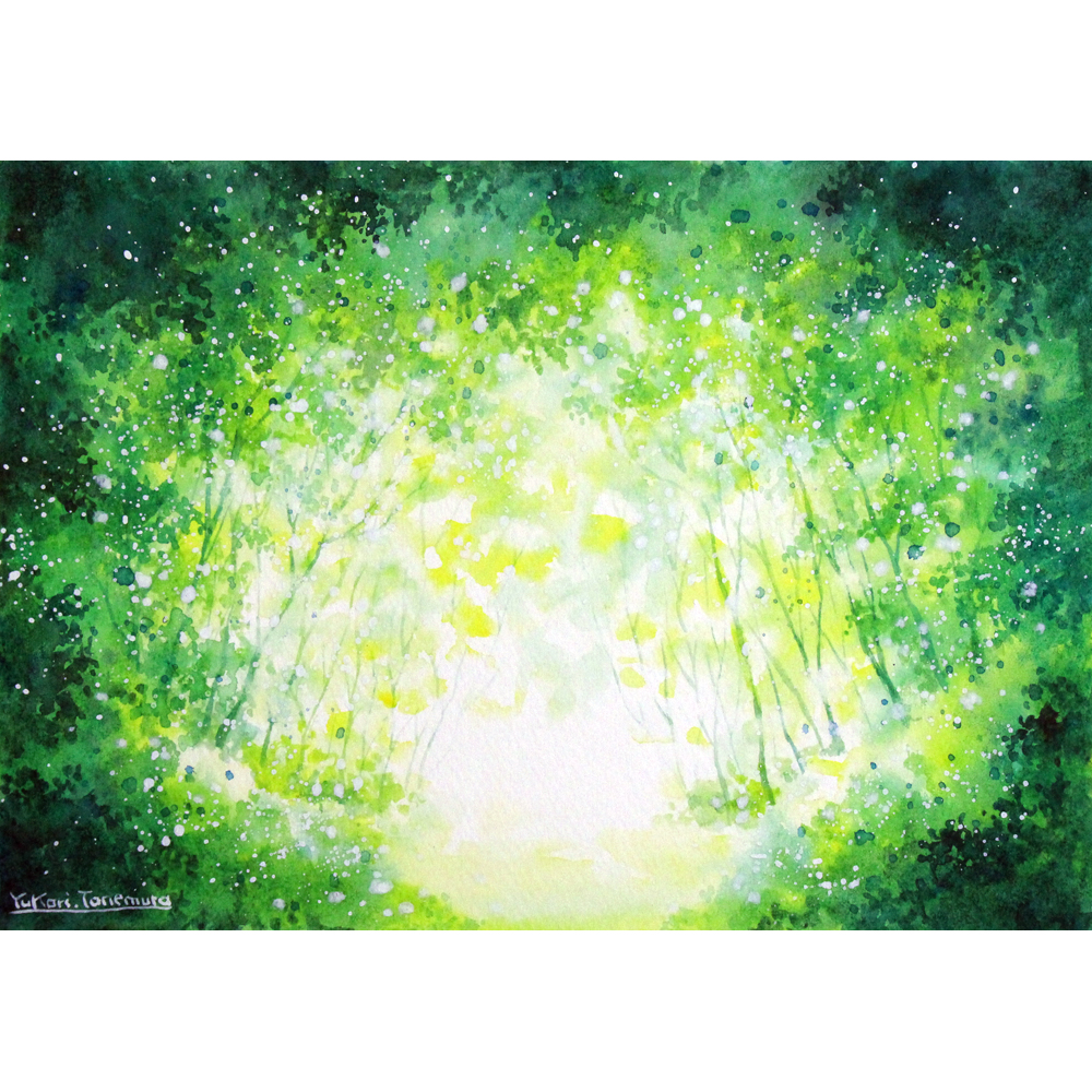 明るい森 | Yukari.Tanemura ｜インテリア絵画 アートの専門通販