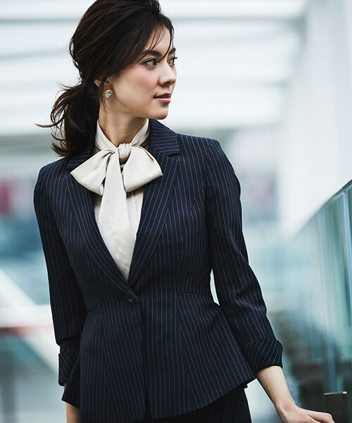 楽天市場】紺（柄ストライプ）（スーツ・セットアップ｜レディース