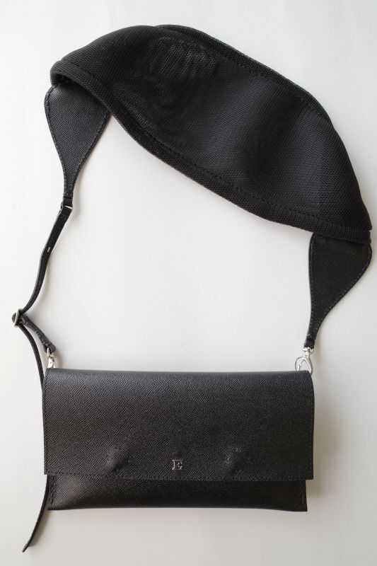 ebagos エバゴス 型押しキップレザークラッチショルダーバッグ - tity