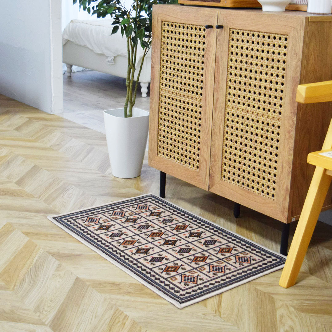 ヴィンテージ風ミニラグマット TOCORU Series タイマニ ループ