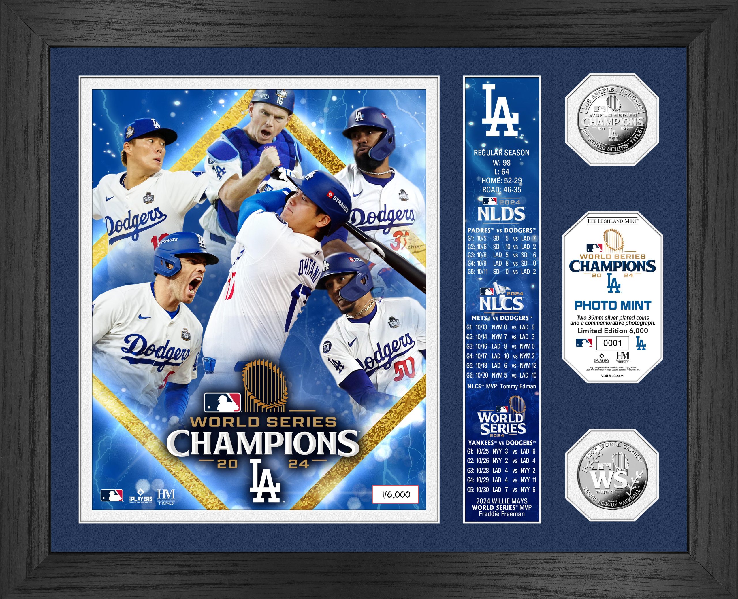 ドジャース ワールドシリーズ 2024 優勝記念 MLB 公認オフィシャル