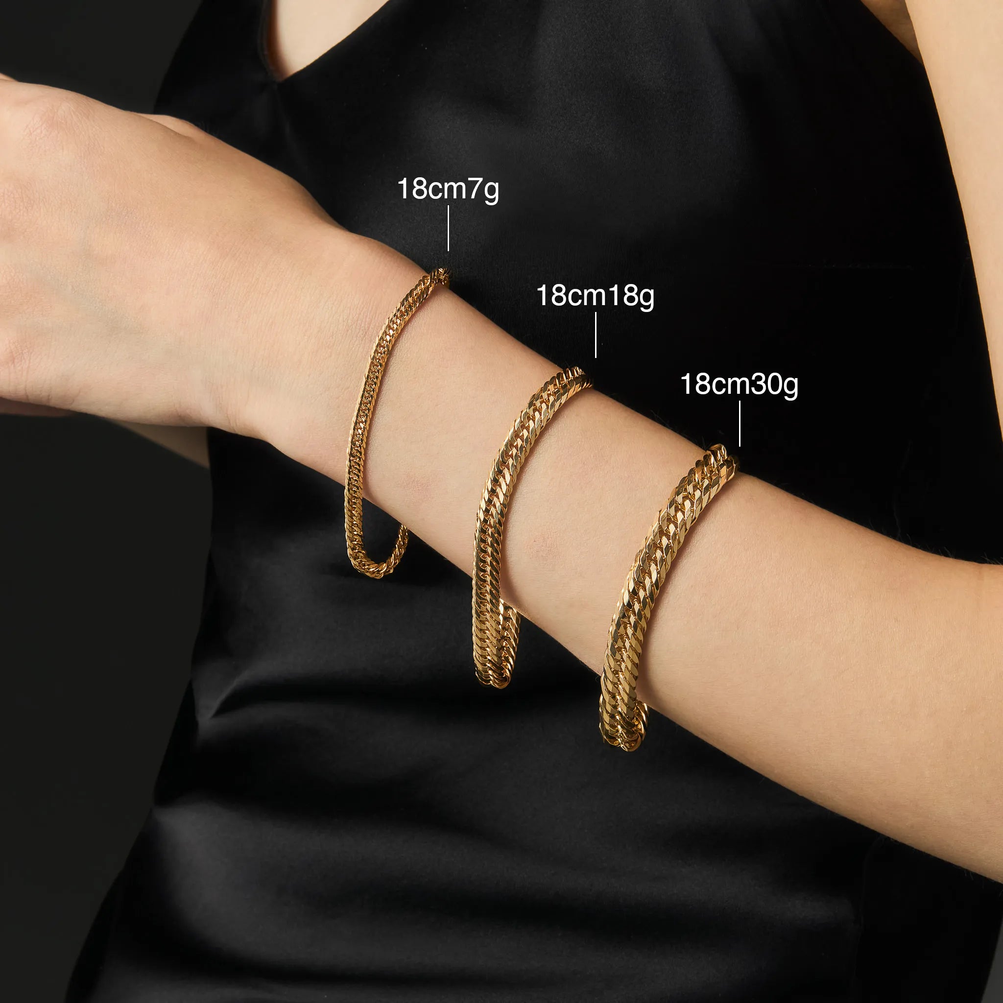 喜平ブレスレット / 18金 イエローゴールド（K18 トリプル12面カット