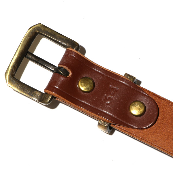 東京ヒマワリ / 池之端銀革店 ブライドルレザー ネン引き バックル