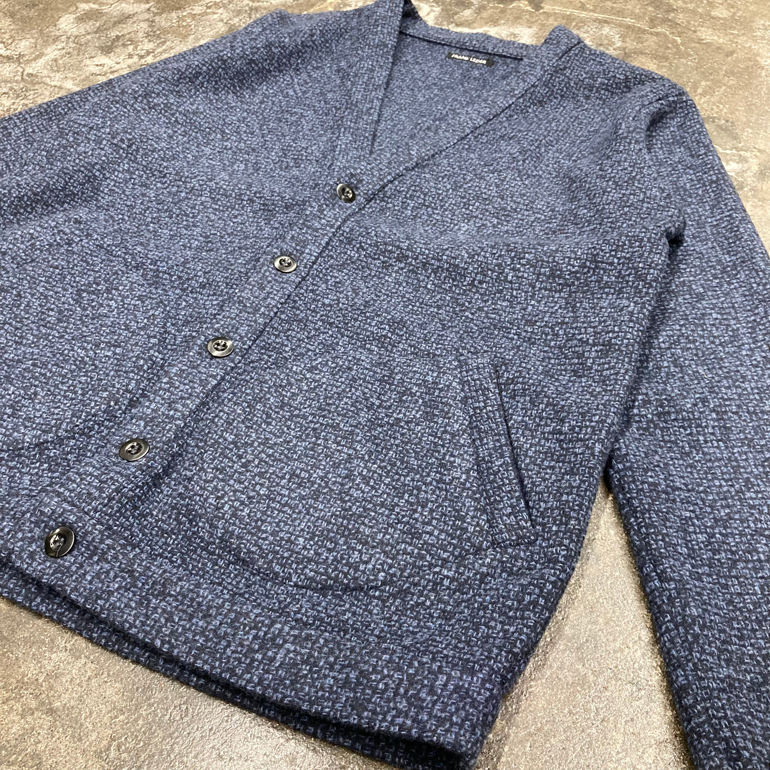 frank leder / フランクリーダー】BLUE WOOL CARDIGAN / Blue – TOKIS