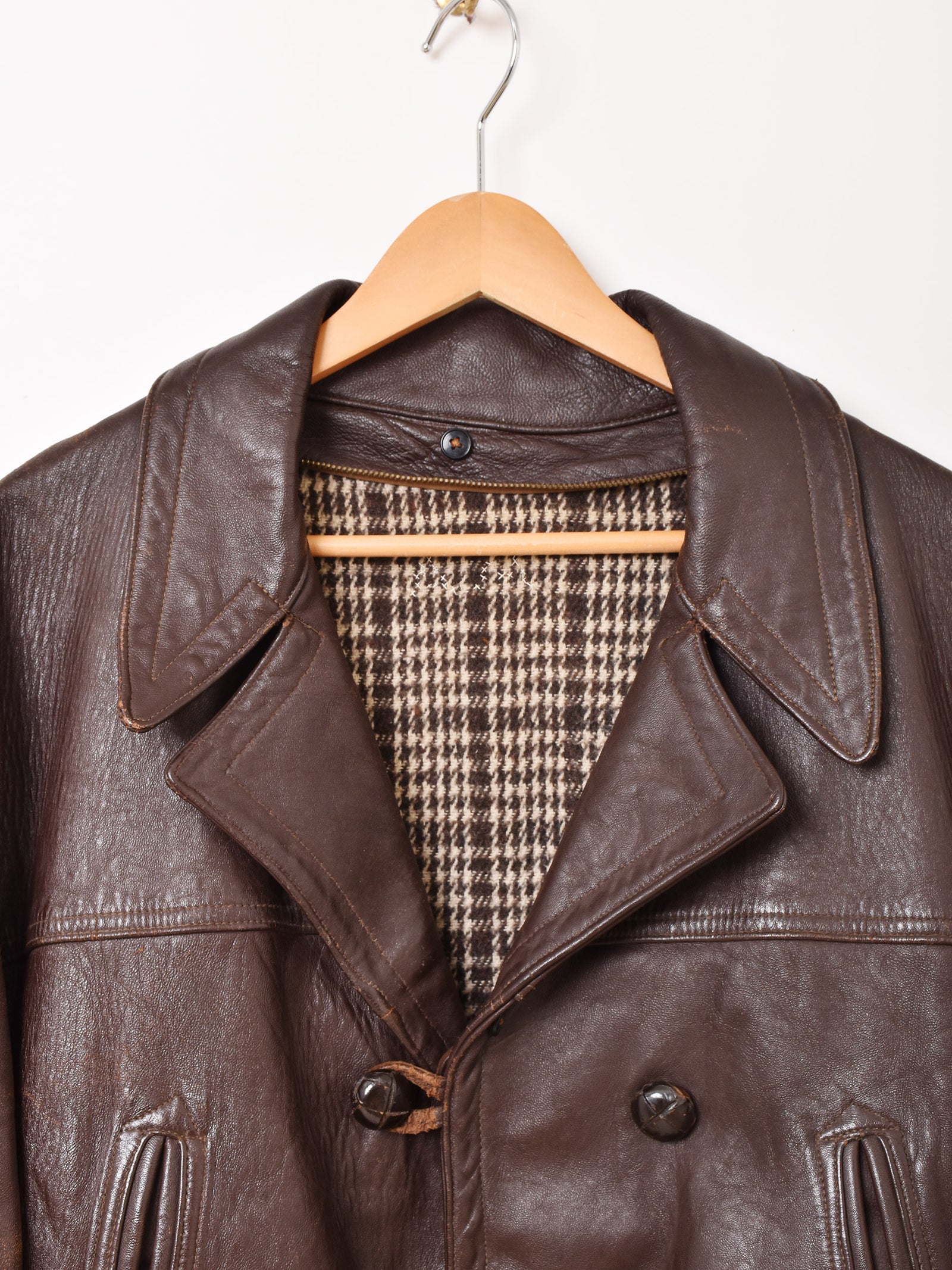 50's〜60's Leather Car Coat – 古着屋Top of the Hillのネット通販サイト