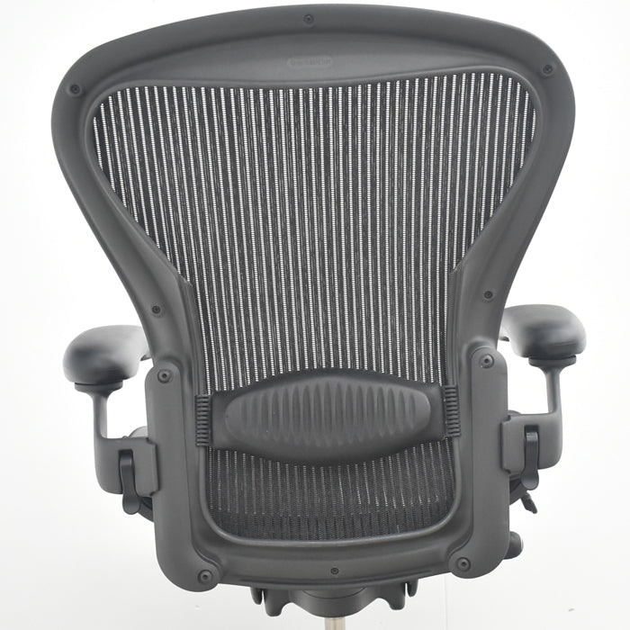 中古】ハーマンミラー アーロンチェア Bサイズ 可動肘 ランバー