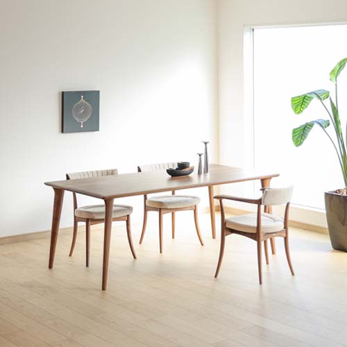 楽天市場】飛騨家具 HIDA 飛騨産業 Jin Dining 侭ダイニング 長方形天