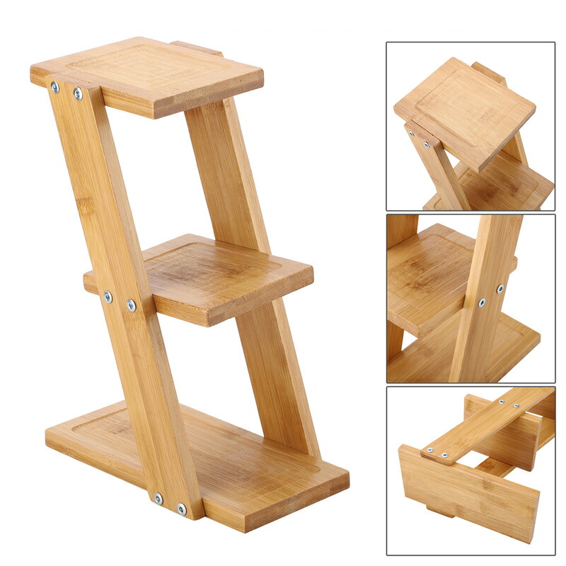 楽天市場】フラワースタンド 多肉植物 棚 木製 3段 ガーデンラック