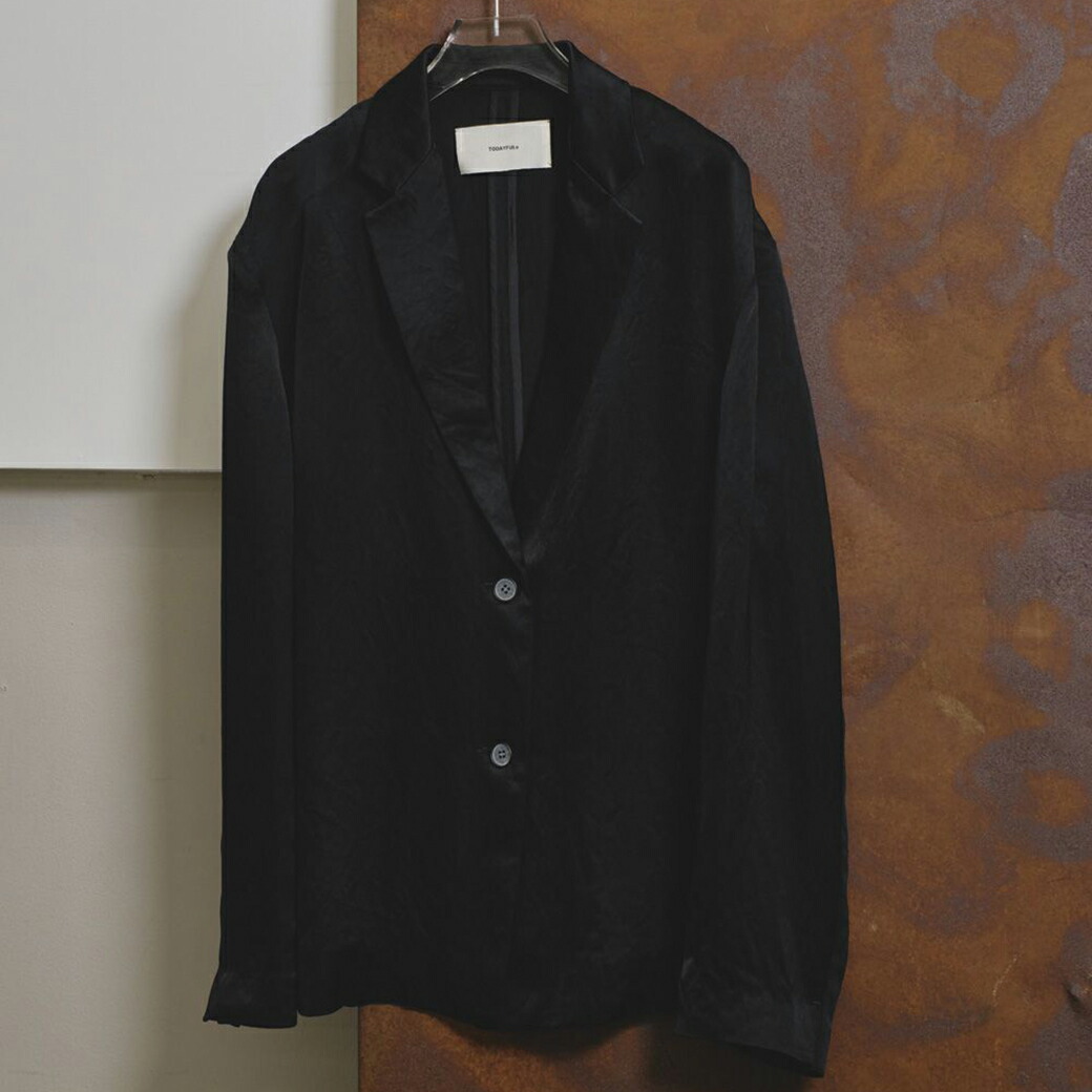 楽天市場】TODAYFULトゥデイフル Satin Over Jacket サテンオーバー