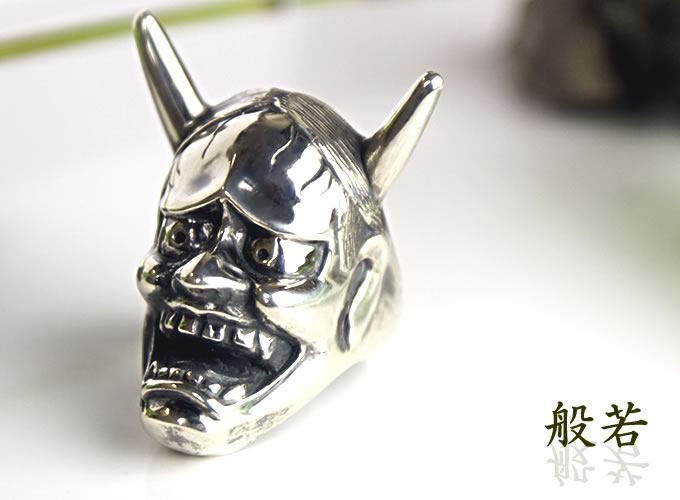 楽天市場】般若 はんにゃ シルバーリング 般若 怒面 シルバー925