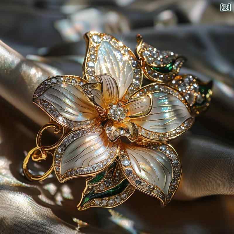 楽天市場】ブローチ レディース オリジナルデザイン 高級感 電気メッキ