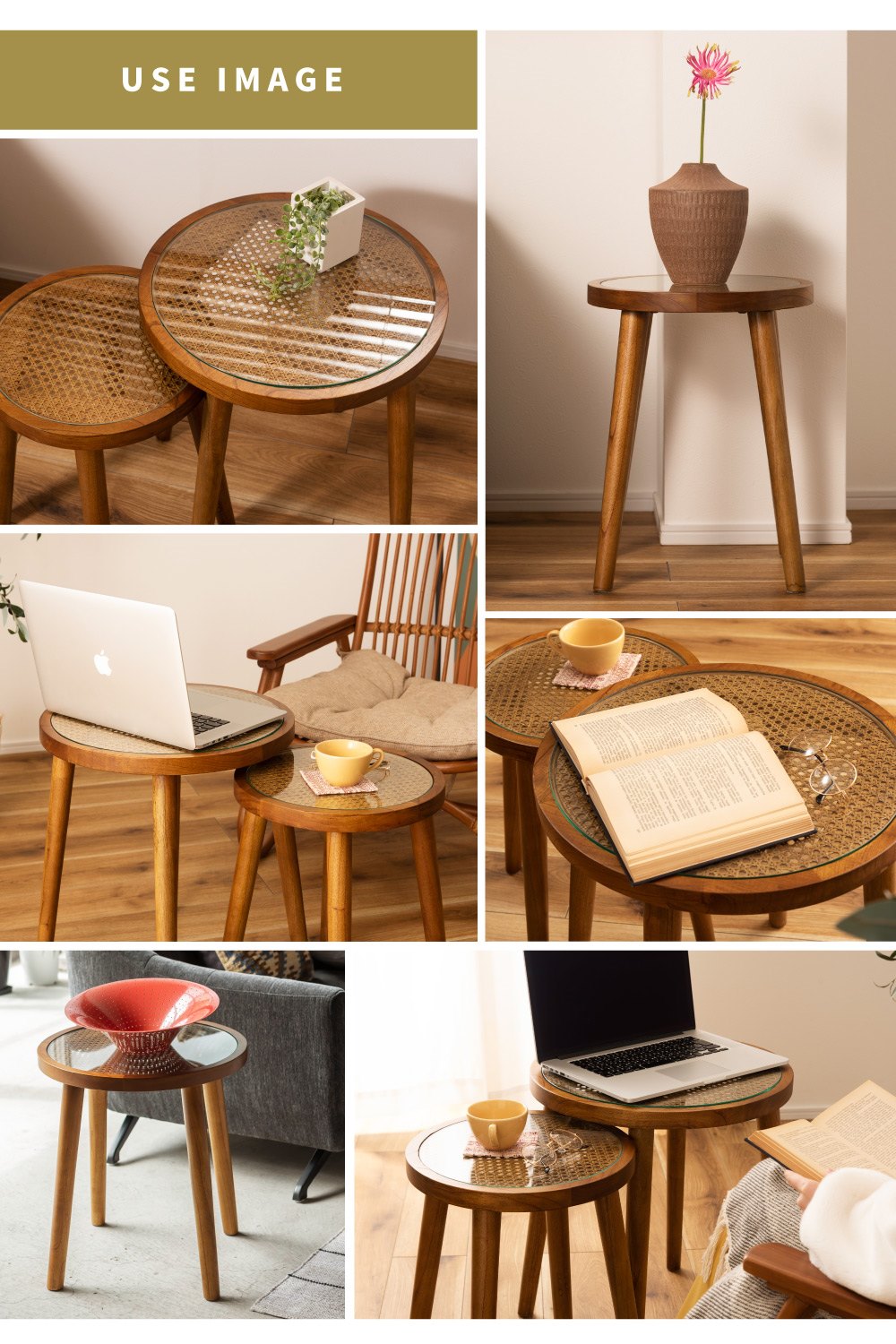 楽天市場】ラウンドテーブル Sサイズ ナイトテーブル 幅35cm 高さ45cm