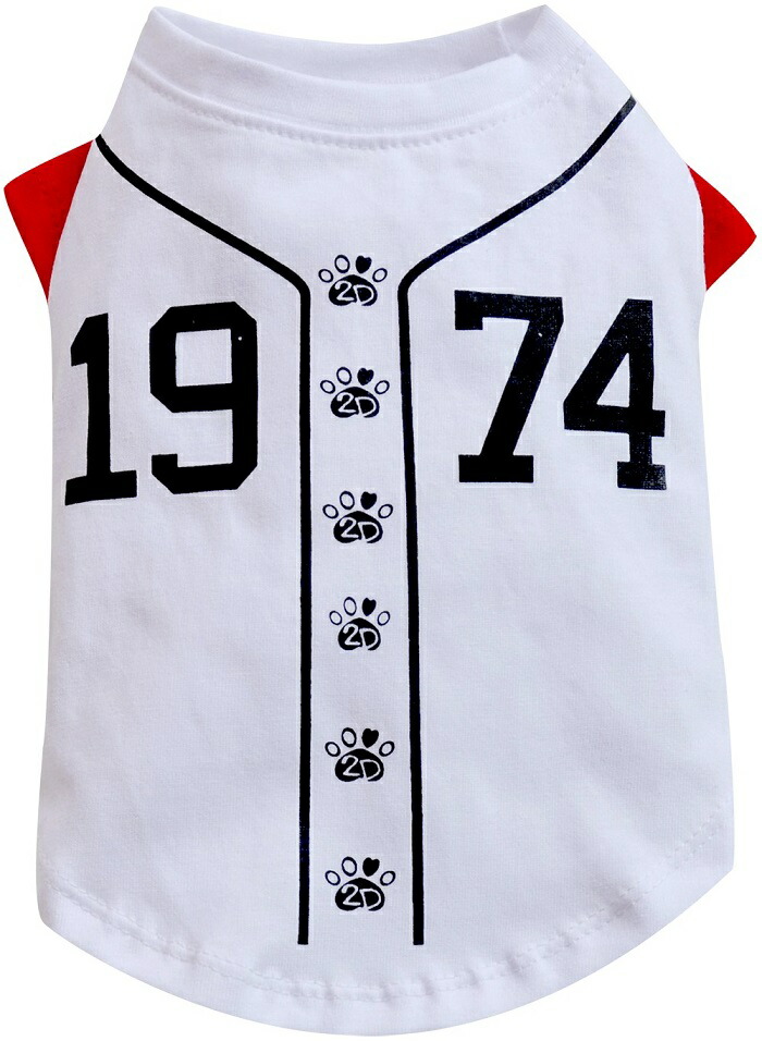 楽天市場】【 大型犬用 】 犬 服 タンクTシャツ 野球 可愛い 半袖 白