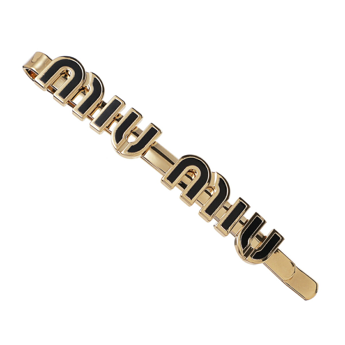 楽天市場】ミュウミュウ miu miu ヘアクリップ ヘアピン ブラック