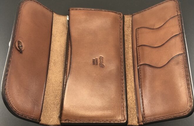 楽天市場】ゴローズ goro's [新品] 三つ折り長財布 (焦げ茶