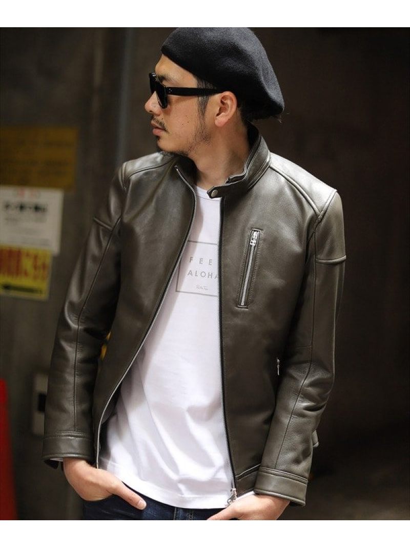 楽天市場】シングルライダースレザージャケット RATTLE TRAP メンズ