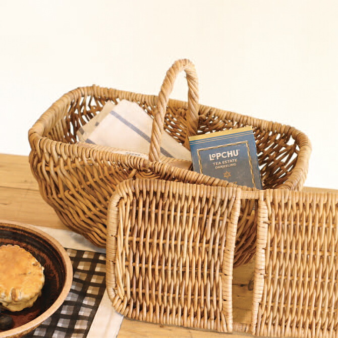 楽天市場】アラログ フタ付き ワンハンドル バスケット Sサイズ/ かご