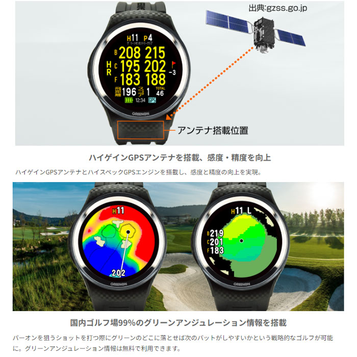 楽天市場】グリーンオン THE GOLF WATCH A1III 【送料無料