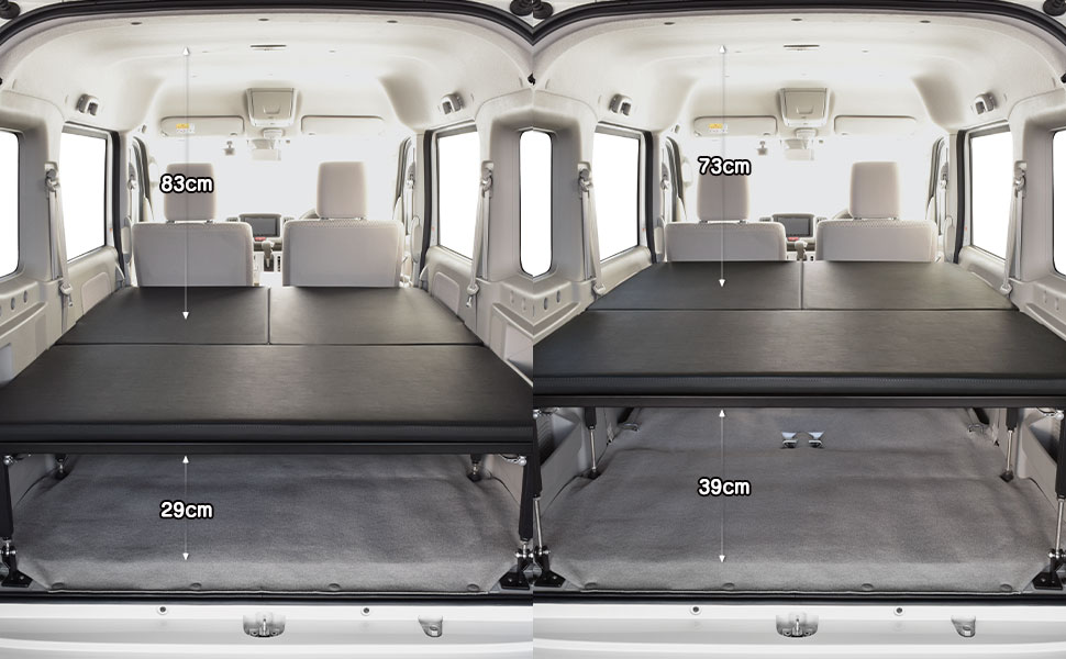 楽天市場】エブリィ ワゴン ベッドキットm.flat スタンダードレザー高