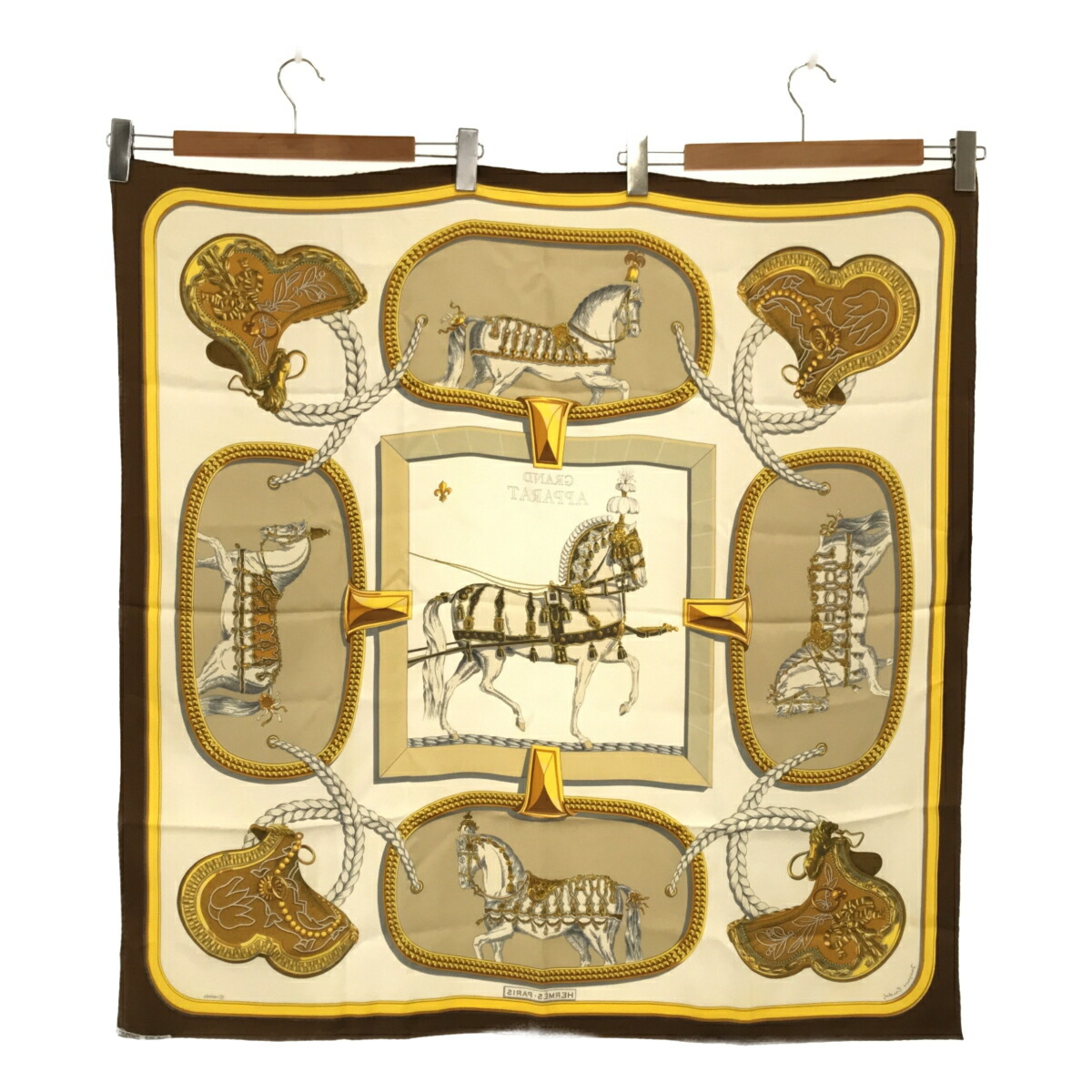 楽天市場】質屋 エルメス HERMES カレ90 シルク TRES GRAND APPARAT