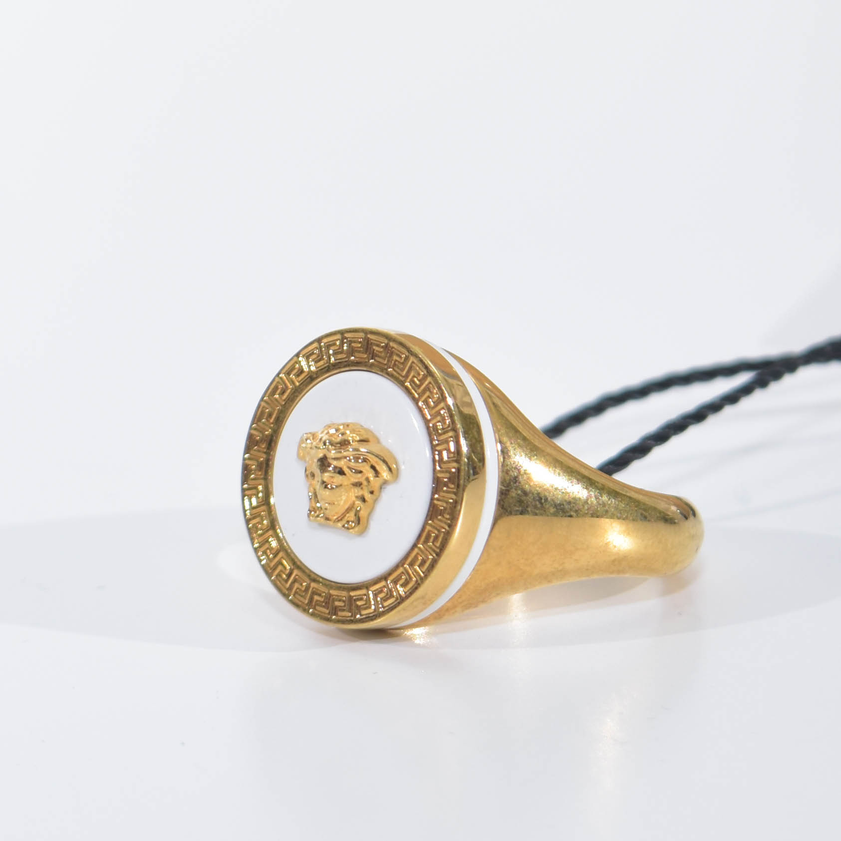 楽天市場】ヴェルサーチ 指輪 リング メンズ ゴールド ブラック