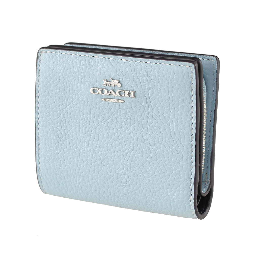 楽天市場】コーチ 財布 二つ折り COACH c2862 svqve ライトブルー 青