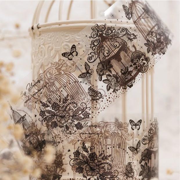 楽天市場】マスキングテープ 透明 レース コラージュシール 海外マステ