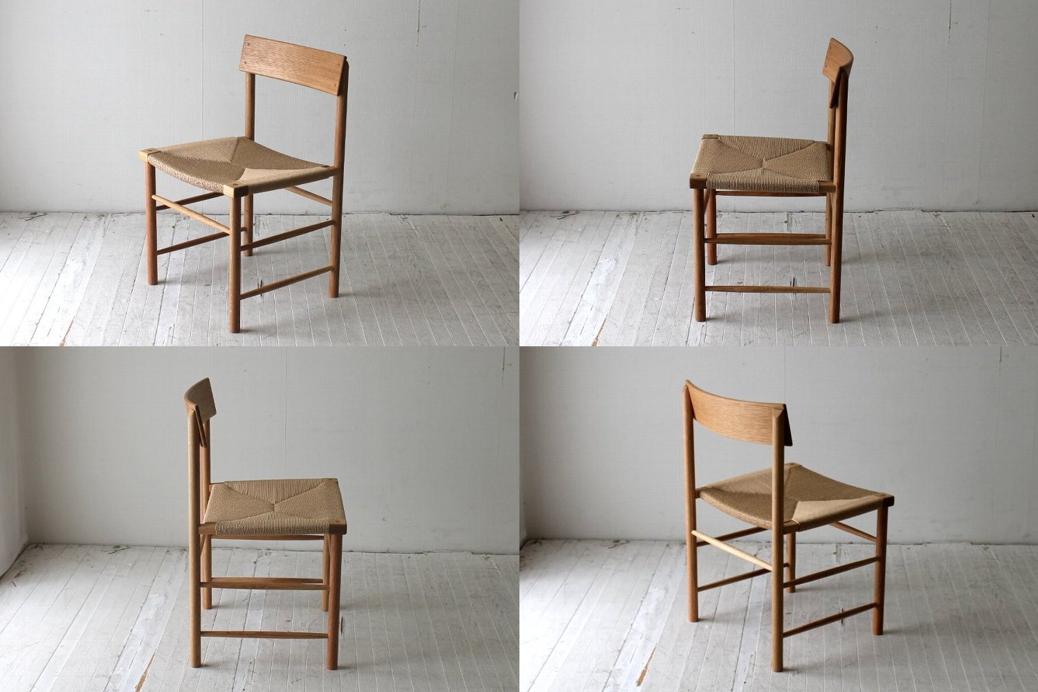 楽天市場】ダイニングチェア 北欧 木製 オーク無垢 ペーパーコード