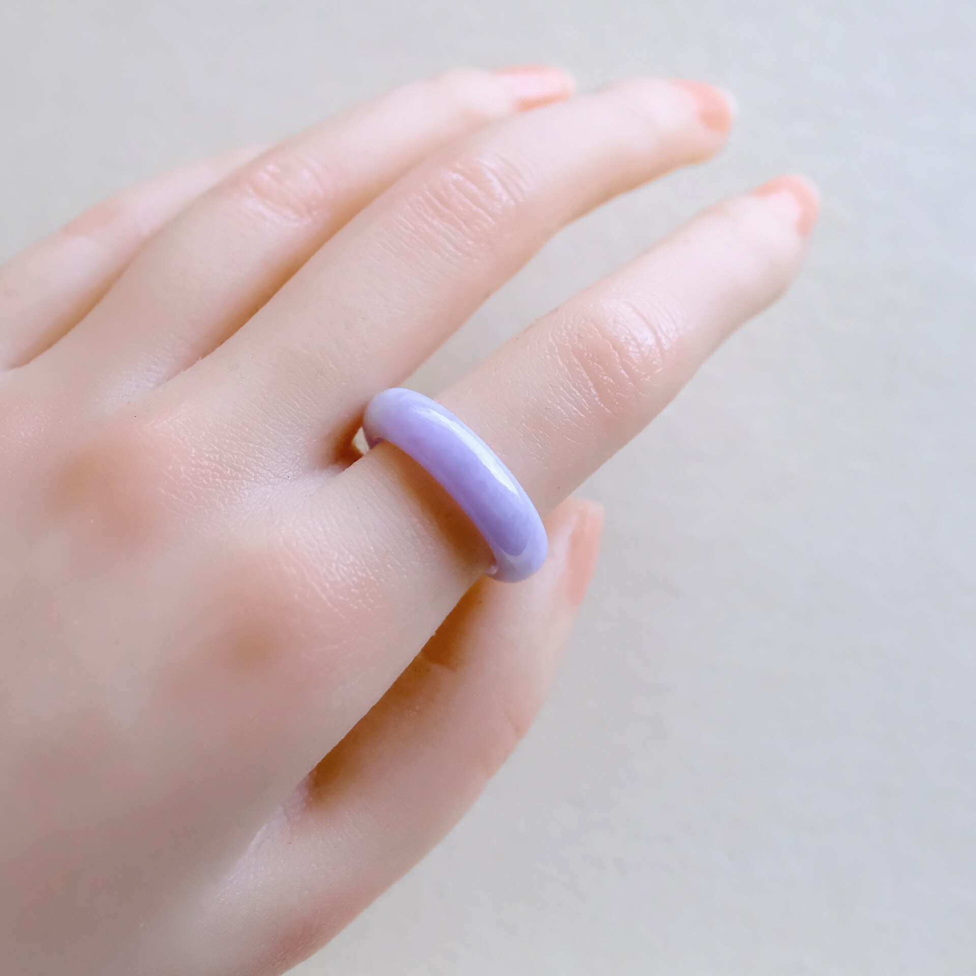 楽天市場】翡翠 (ヒスイ)くりぬきリング 『LAVENDER FARM』 (16号