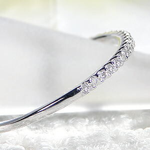 楽天市場】【送料無料】Pt950【0.10c】ダイヤモンド ハーフエタニティ