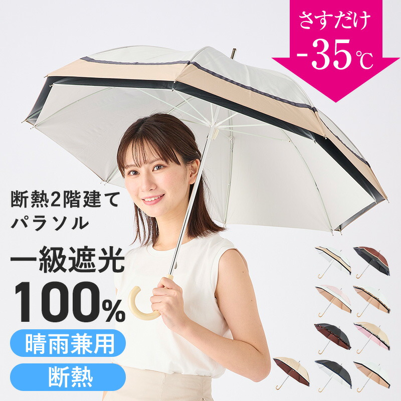 楽天市場】MOONBAT 公式 断熱パラソル 日傘 長傘 遮光 傘 レディース