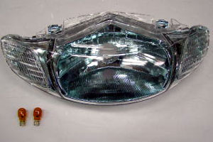 楽天市場】KN企画 リフレクターヘッドライトアッセン（クリアブルー