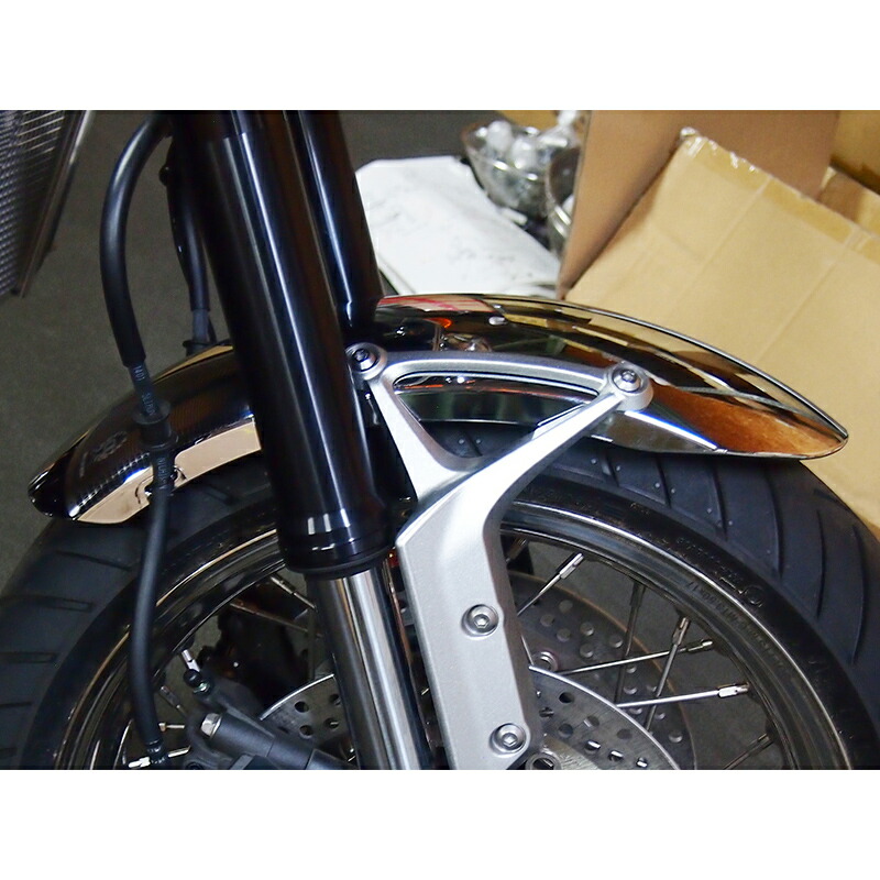 楽天市場】カワサキ Z900RS/CAFE メッキフロントフェンダー DOREMI
