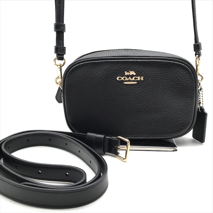 楽天市場】【中古】美品 COACH コーチ レザー 2WAY ウエストポーチ