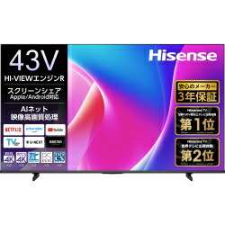 楽天市場】ハイセンス hisense 43v型液晶テレビ 43f60eの通販