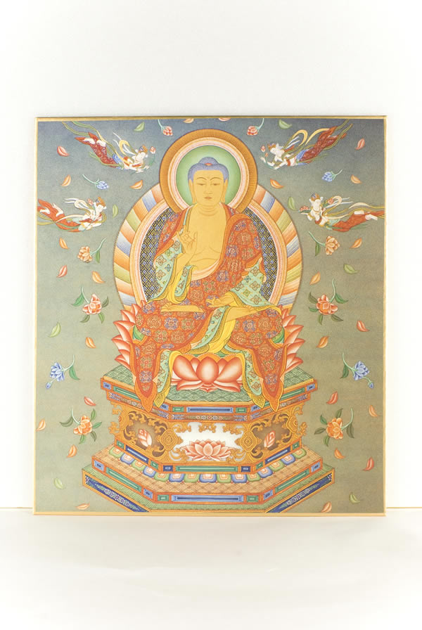 楽天市場】仏画色紙 釈迦如来 : 仏像仏画チベット美術卸の天竺堂