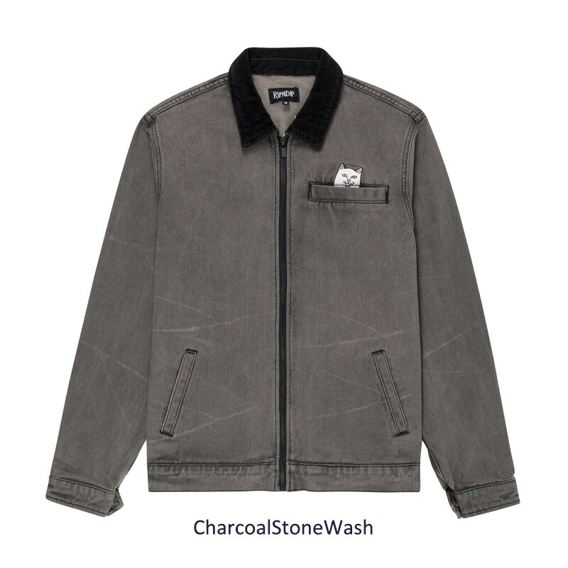楽天市場】リップンディップ RIPNDIP Los Feliz Denim Work Jacket