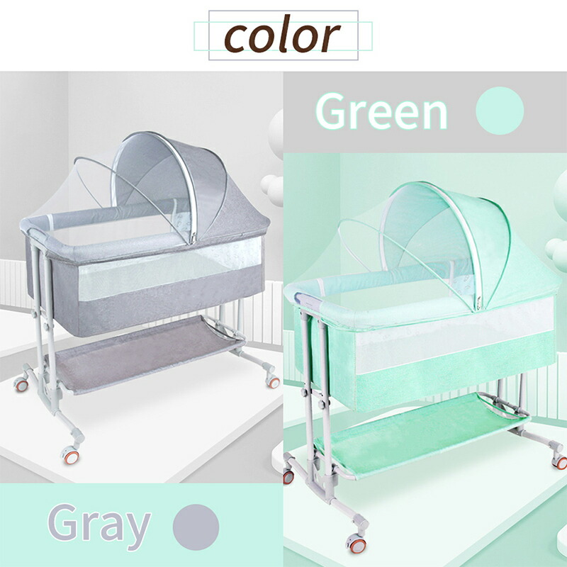 楽天市場】Nijakise ベビーベッド ミニ おすすめ 添い寝 二年保証 長